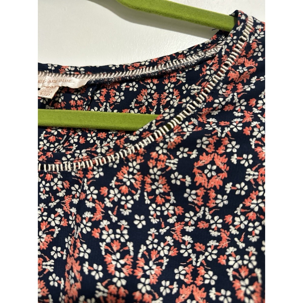 Skies Are Blue Boho Floral Abstract Tank Sz:XSP Multicolor Sleeveless Rayon - Picture 6 of 8